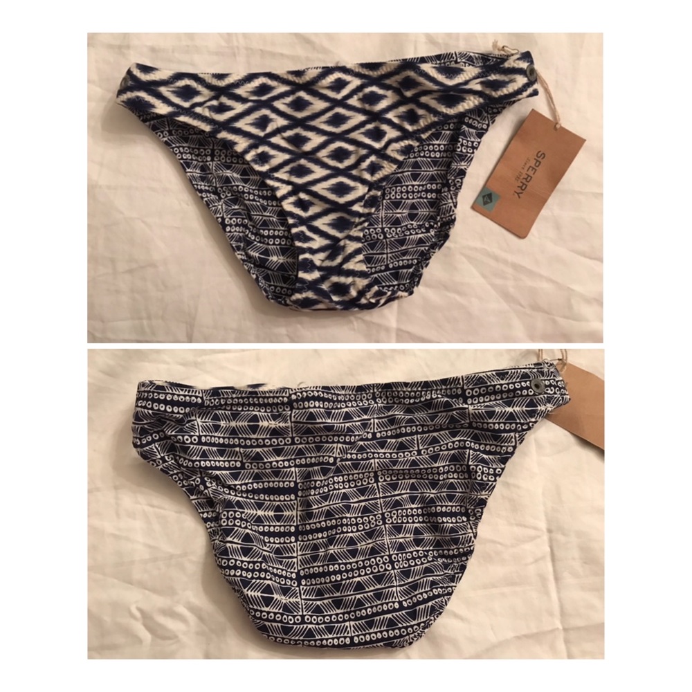 Sperry reversible ikat swim bottom XS